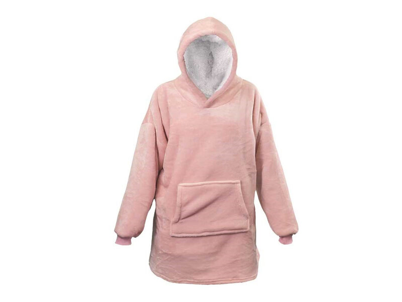 Unique Living Unique Living Oversized Hoodie (Old Pink)