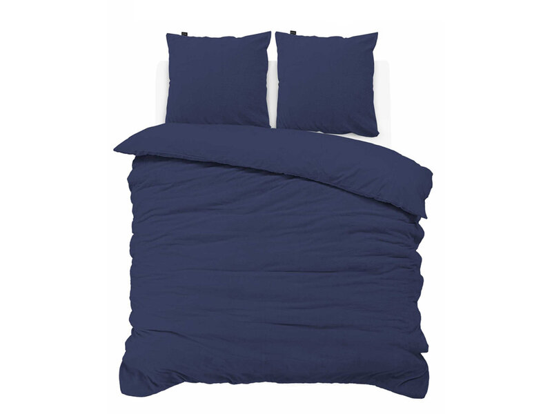 iSleep iSleep Dekbedovertrek Teddy Fleece (Donker Blauw)