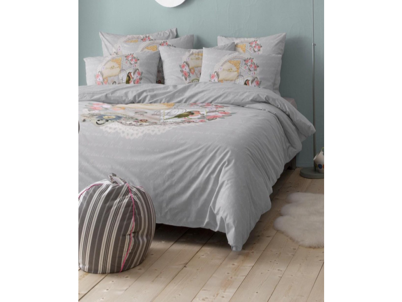 Cinderella Cinderella dekbedovertrek La Lettre (Grey)