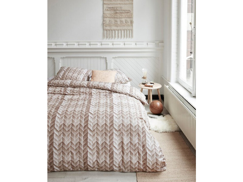 At Home At Home by Beddinghouse dekbedovertrek Fold (Natural)