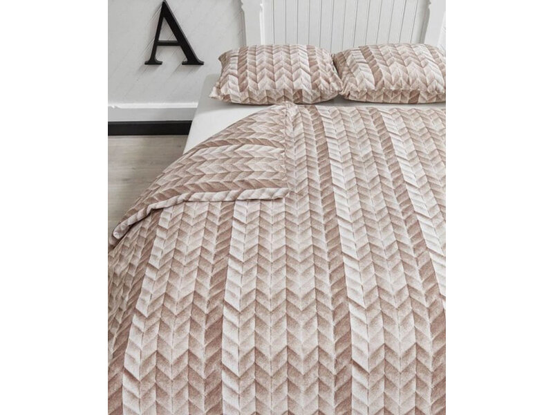 At Home At Home by Beddinghouse dekbedovertrek Fold (Natural)