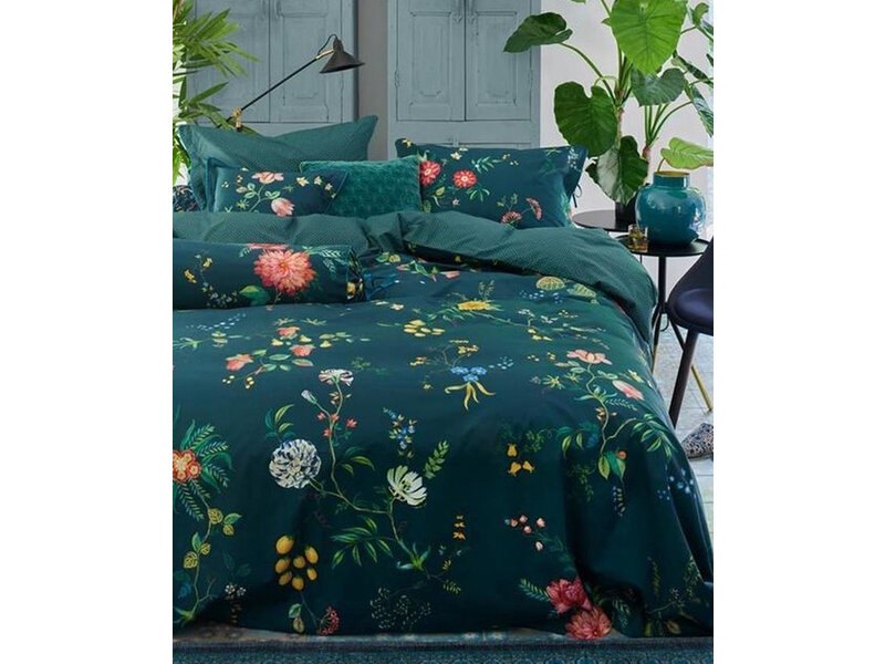 PiP Studio PiP Studio dekbedovertrek Fleur Grandeur (Dark Blue)
