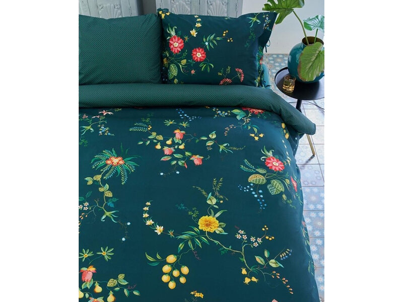 PiP Studio PiP Studio dekbedovertrek Fleur Grandeur (Dark Blue)