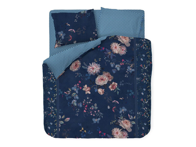 PiP Studio PiP Studio dekbedovertrek Tokyo Bouquet (Dark Blue)