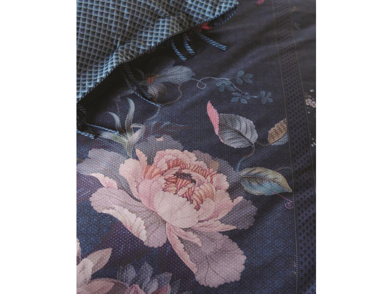 PiP Studio PiP Studio dekbedovertrek Tokyo Bouquet (Dark Blue)