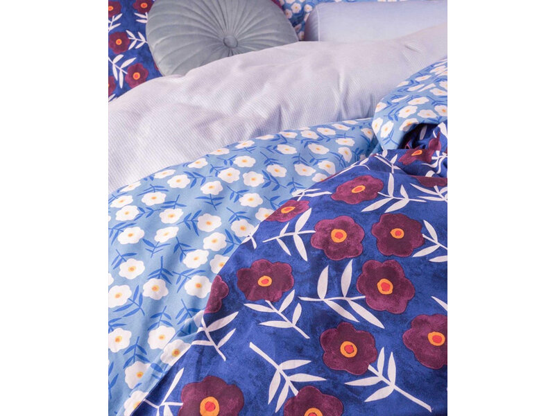 Essenza & Co Essenza & Co dekbedovertrek Blooming Ballet (Marine Blue)