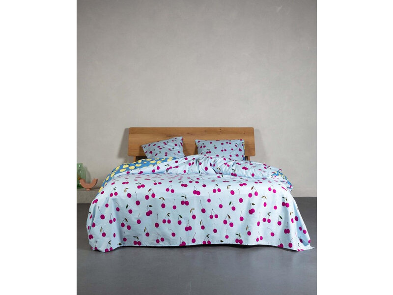 Essenza & Co Essenza & Co dekbedovertrek Zesty Cherry (Ice Blue)