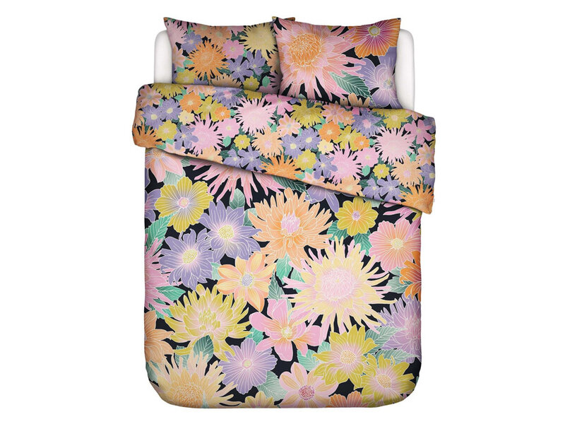 Essenza & Co Essenza & Co dekbedovertrek Flower Fling (Black)