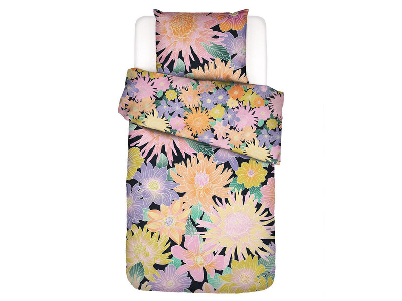 Essenza & Co Essenza & Co dekbedovertrek Flower Fling (Black)