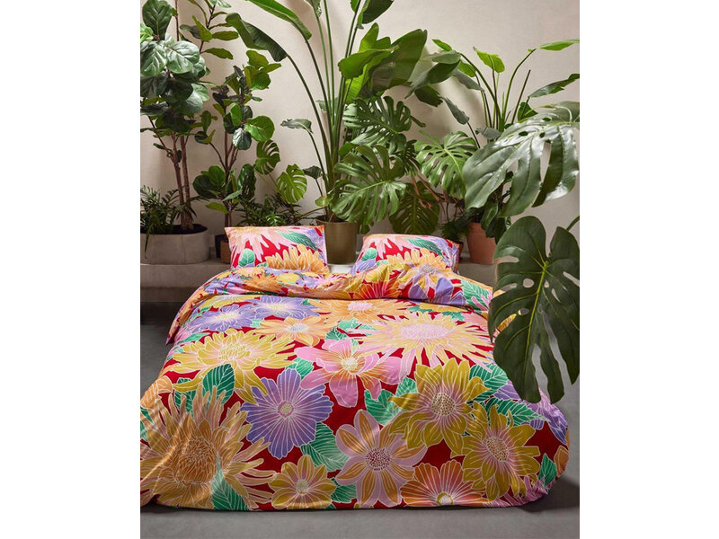 Essenza & Co Essenza & Co dekbedovertrek Flower Fling (Happy Red)
