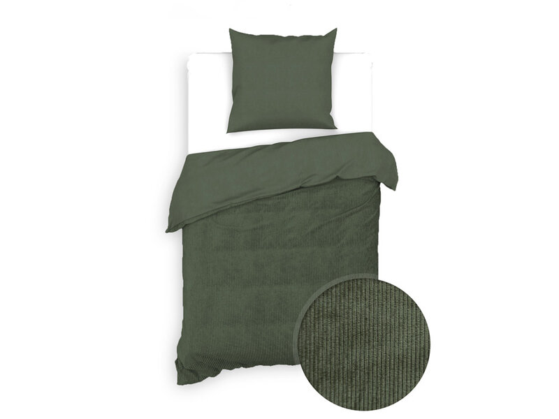 Zo! Home Zo! Home dekbedovertrek Velluto a Coste (Racing Green)