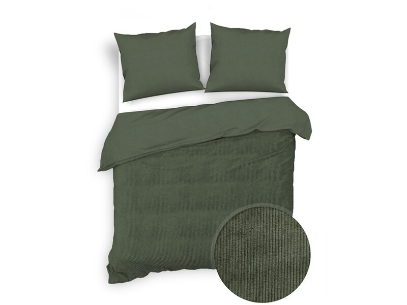 Zo! Home Zo! Home dekbedovertrek Velluto a Coste (Racing Green)