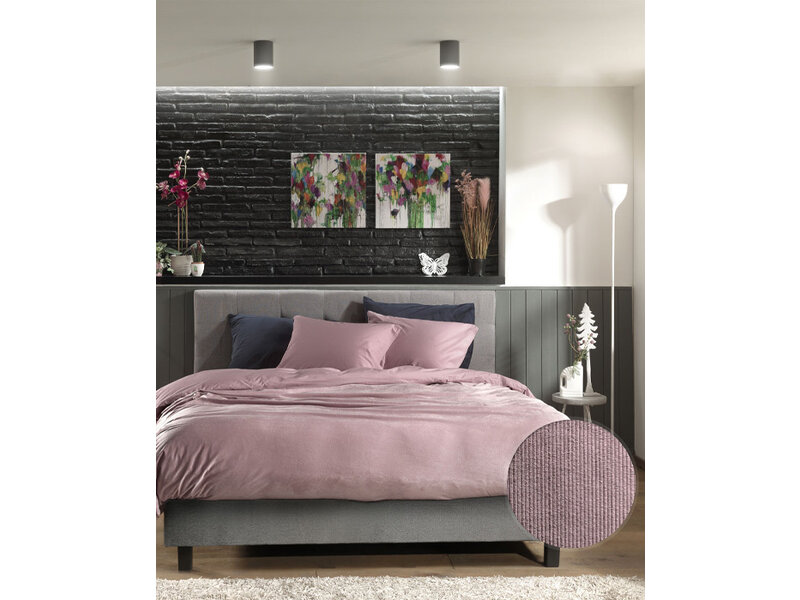 Zo! Home Zo! Home dekbedovertrek Velluto a Coste (Blush Rose)