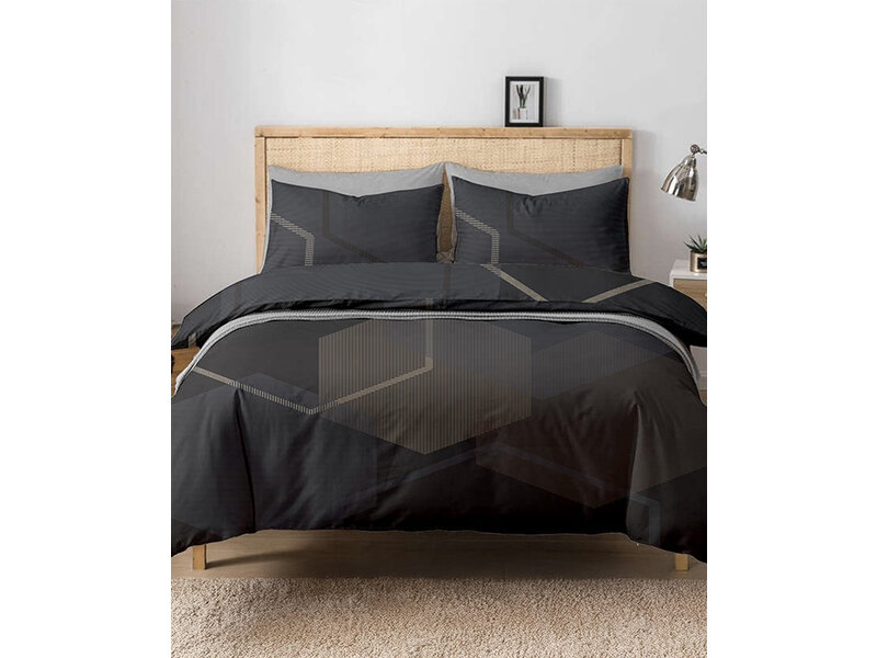 iSleep iSleep Dekbedovertrek Rico (Zwart)