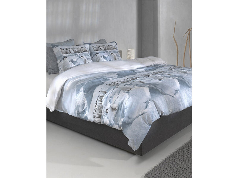 Zo! Home Zo! Home Flanel dekbedovertrek Pinguini (Blue)