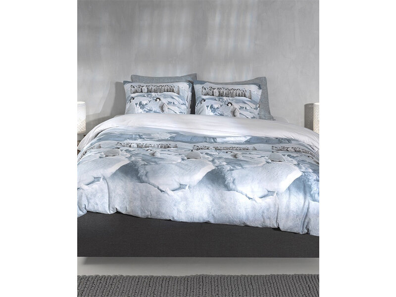 Zo! Home Zo! Home Flanel dekbedovertrek Pinguini (Blue)
