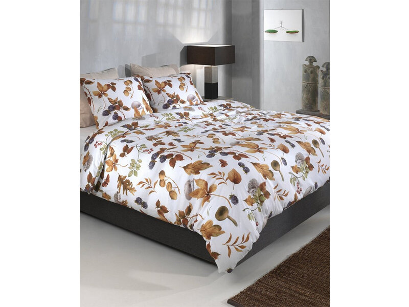 Zo! Home Zo! Home Flanel dekbedovertrek Castagno (White)