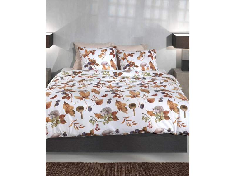 Zo! Home Zo! Home Flanel dekbedovertrek Castagno (White)