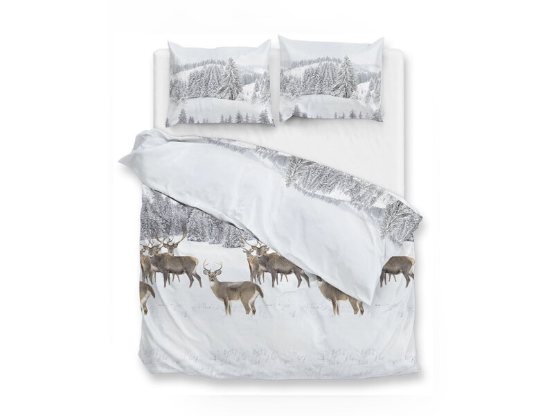 Zo! Home Zo! Home Flanel dekbedovertrek Cervo (White)