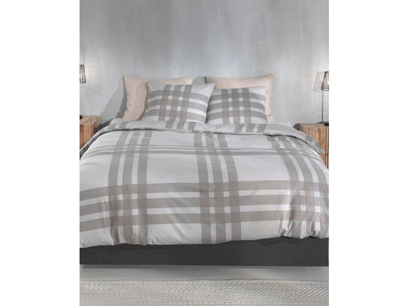Zo! Home Zo! Home Flanel dekbedovertrek Rombi (Natural)
