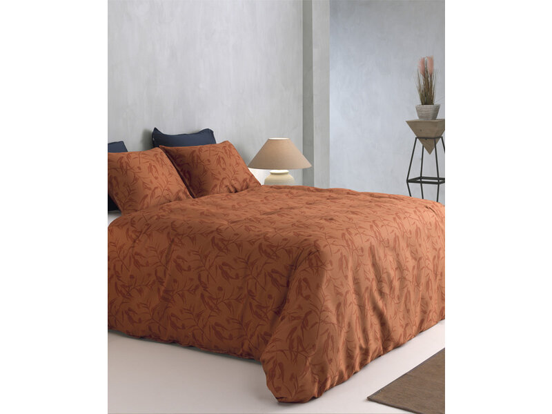 Zo! Home Zo! Home dekbedovertrek Fiori di Satinado (Copper Orange)