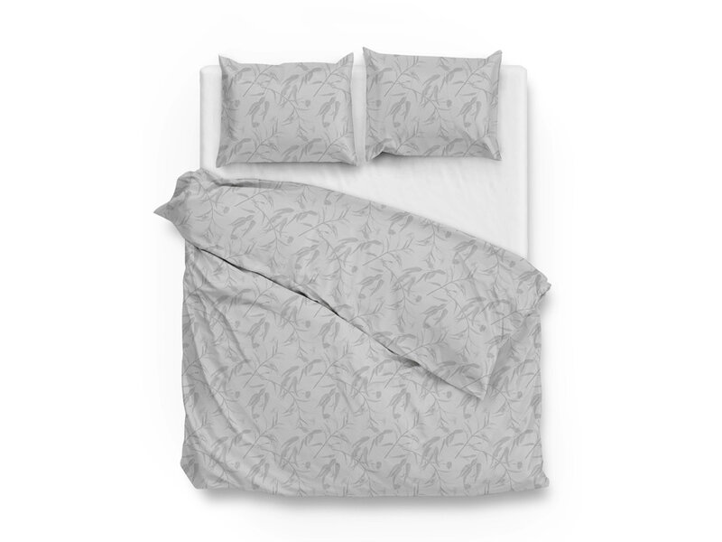 Zo! Home Zo! Home dekbedovertrek Fiori di Satinado (Ash Grey)