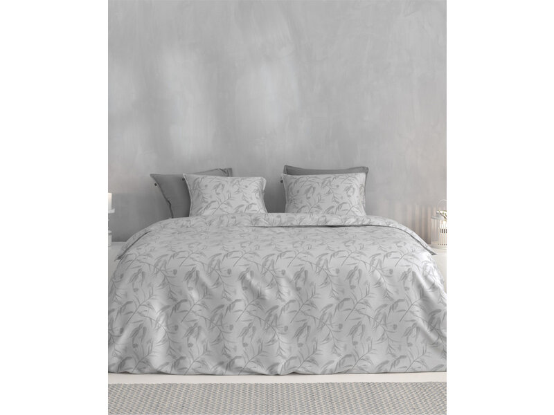 Zo! Home Zo! Home dekbedovertrek Fiori di Satinado (Ash Grey)