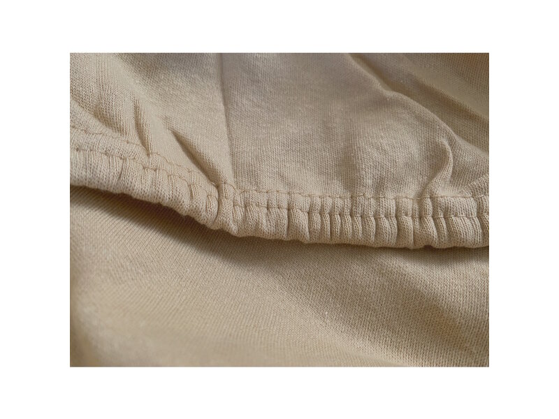 iSleep iSleep Hoeslaken Dubbel Jersey (Beige)