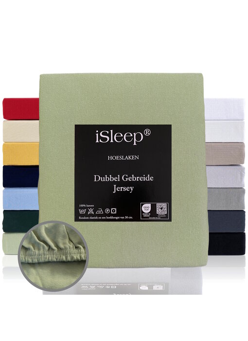 iSleep Dubbel Jersey (Laurel Groen)
