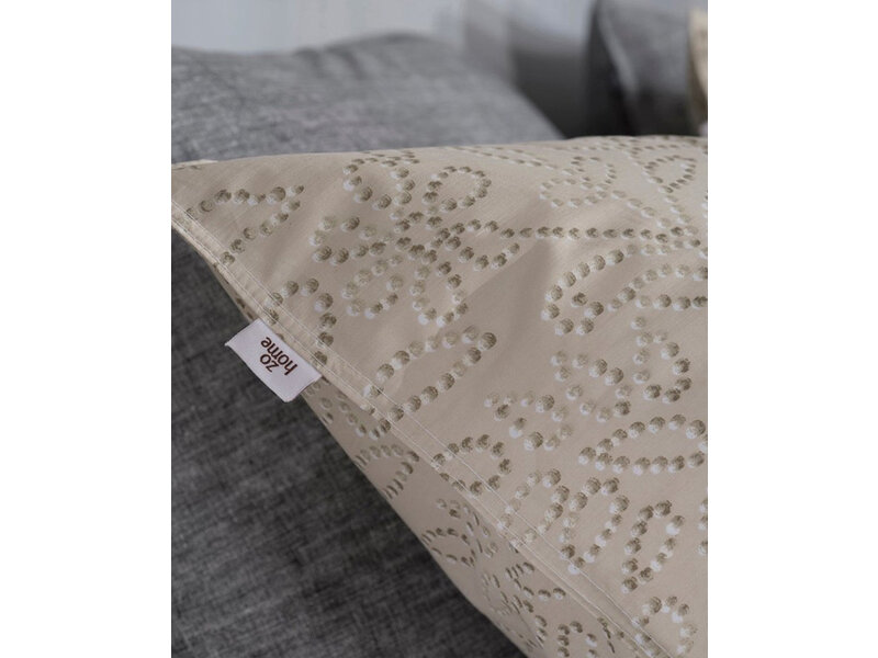 Zo! Home Zo! Home dekbedovertrek Florealla (Cool Beige)
