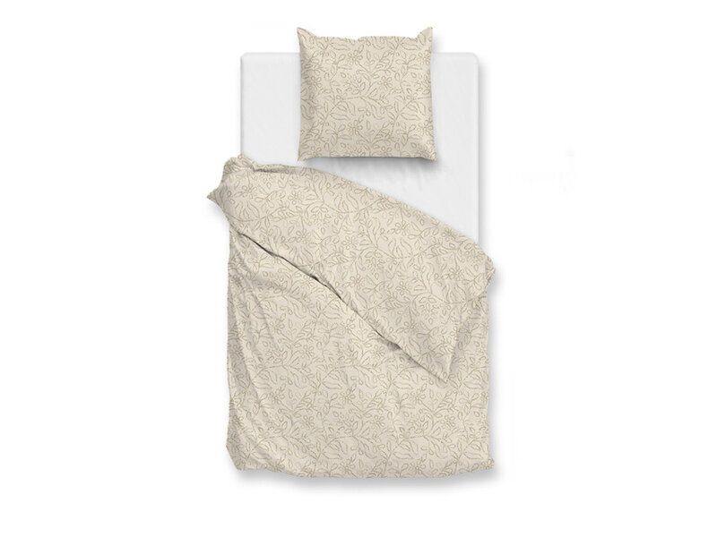 Zo! Home Zo! Home dekbedovertrek Florealla (Cool Beige)