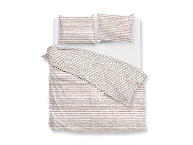 Zo! Home Zo! Home dekbedovertrek Striscia (Cream Tan)