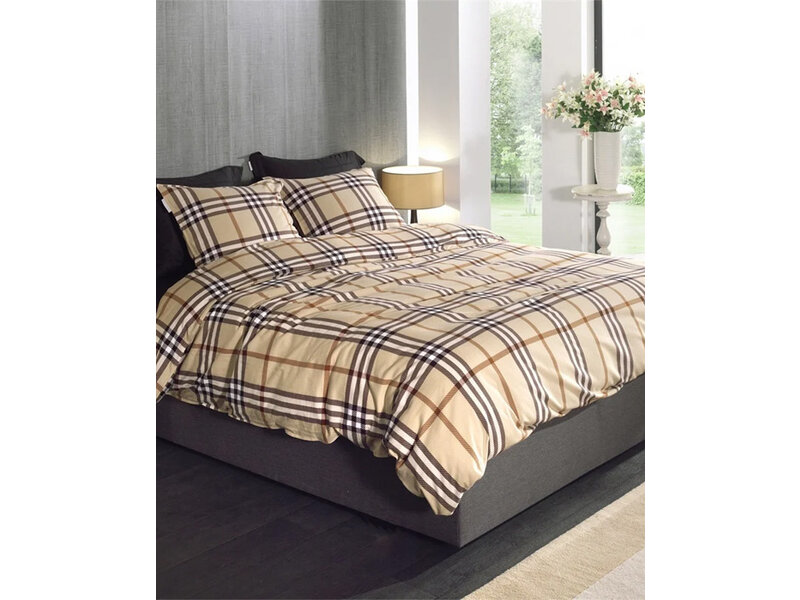 Heckettlane Heckettlane Flanel Dekbedovertrek Leonardo (Beige)