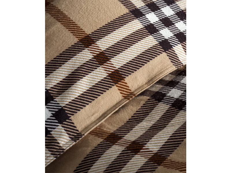 Heckettlane Heckettlane Flanel Dekbedovertrek Leonardo (Beige)