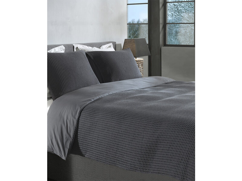 Heckettlane Heckettlane dekbedovertrek Vafala (Steel Grey)