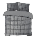 iSleep iSleep Dekbedovertrek Rabbit Check (Antraciet)