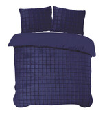 iSleep iSleep Dekbedovertrek Rabbit Check (Donkerblauw)