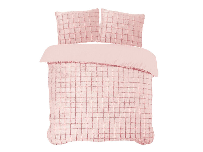 iSleep iSleep Dekbedovertrek Rabbit Check (Roze)