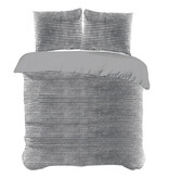 iSleep iSleep Dekbedovertrek Rib Fleece (Antraciet)