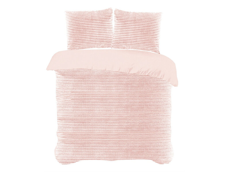 iSleep iSleep Dekbedovertrek Rib Fleece (Roze)