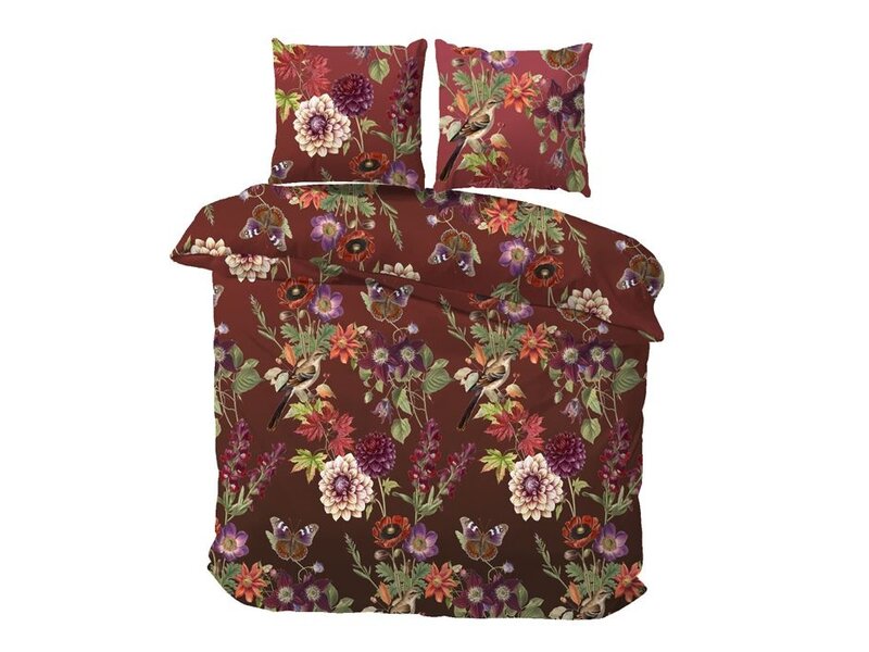 iSleep iSleep Flanel Dekbedovertrek Hannie (Bordeaux)