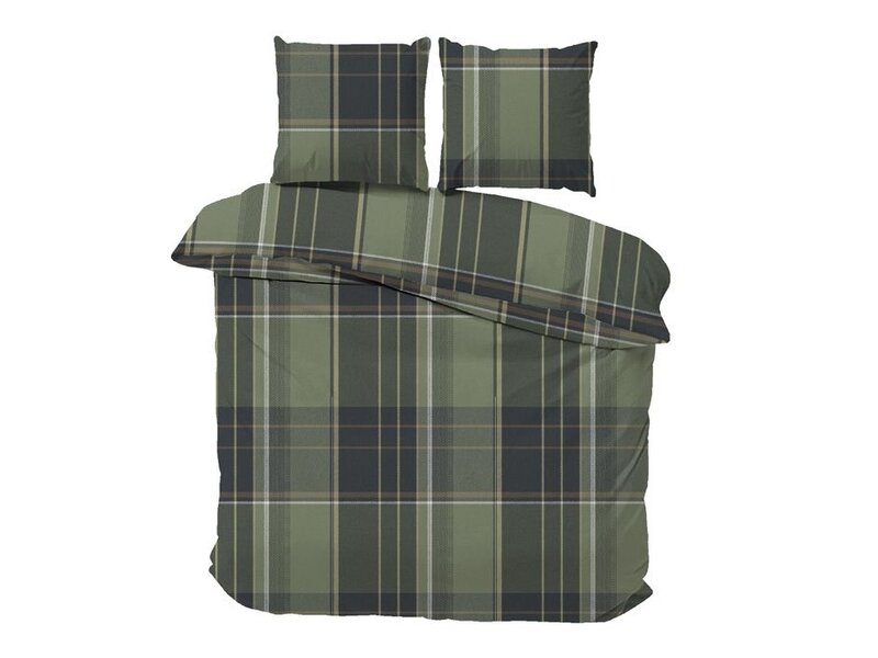 iSleep iSleep Flanel Dekbedovertrek Bram (Groen)