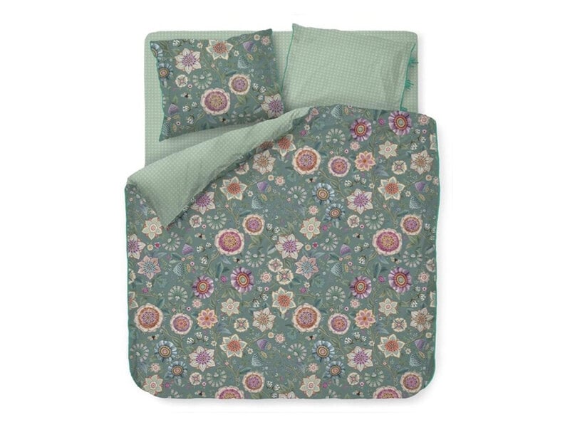 PiP Studio PiP Studio dekbedovertrek Viva Las Flores (Green)