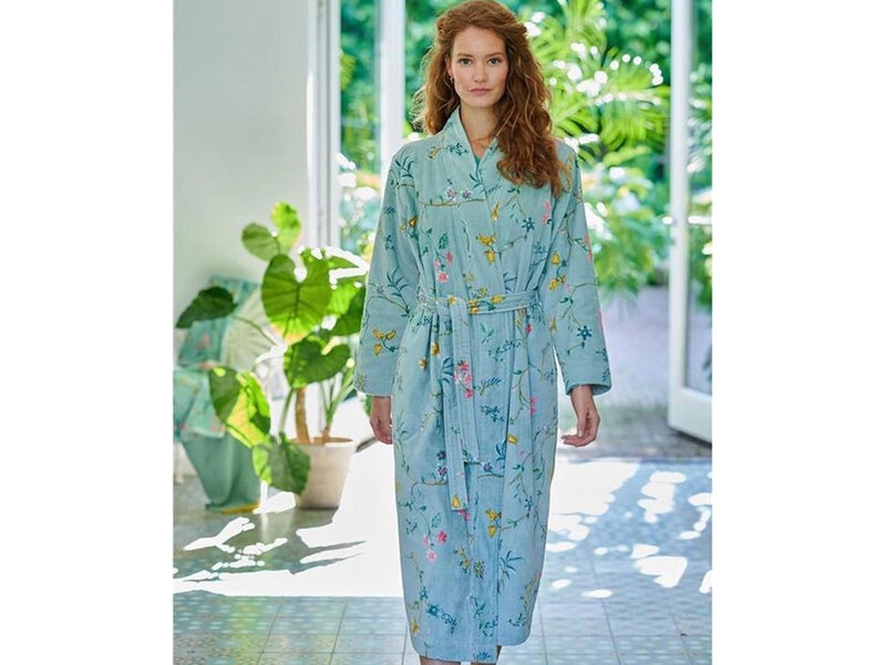 PiP Studio Pip Studio Badjas Les Fleurs (Blue)
