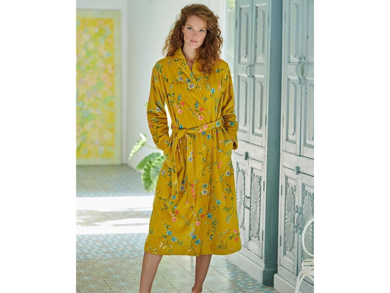 PiP Studio Pip Studio Badjas Les Fleurs (Yellow)
