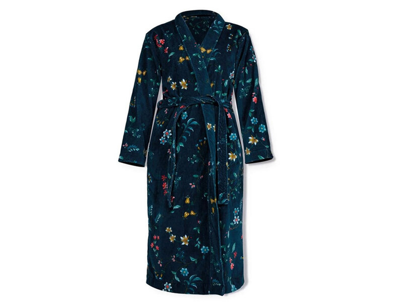PiP Studio Pip Studio Badjas Les Fleurs (Dark Blue)