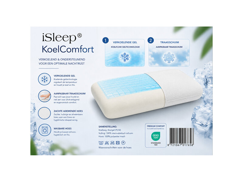 iSleep iSleep KoelComfort Hoofdkussen