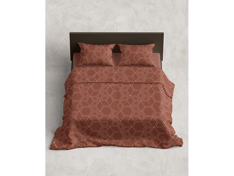 iSleep iSleep Dekbedovertrek Lot (Bruinrood)