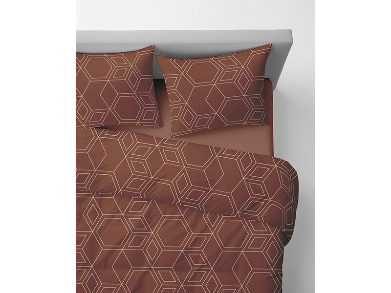 iSleep iSleep Dekbedovertrek Lot (Bruinrood)