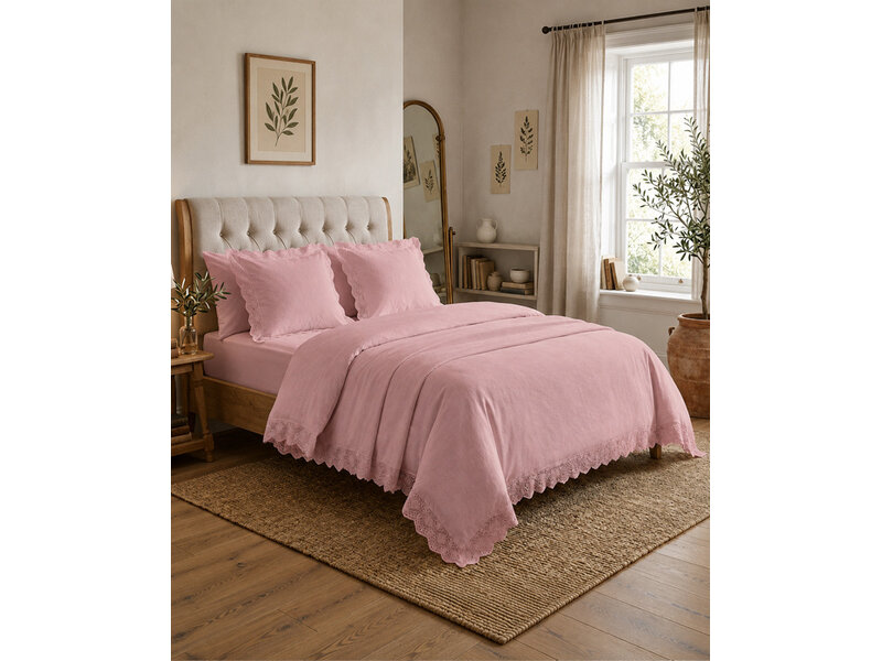 iSleep iSleep Dekbedovertrek Claire (Oud Roze)